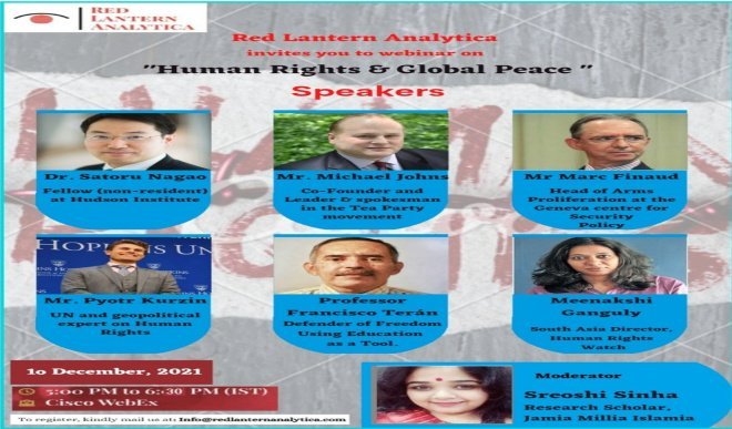 Red Lantern Analytica webinar on ‘Human Rights and Global Peace’